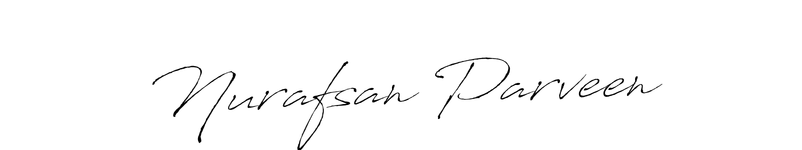 The best way (Antro_Vectra) to make a short signature is to pick only two or three words in your name. The name Nurafsan Parveen include a total of six letters. For converting this name. Nurafsan Parveen signature style 6 images and pictures png