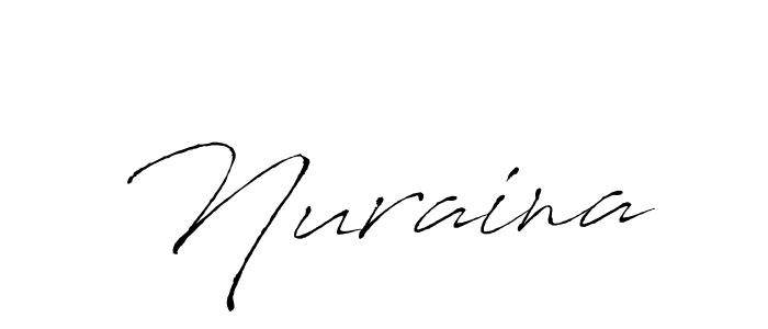 Make a beautiful signature design for name Nuraina. With this signature (Antro_Vectra) style, you can create a handwritten signature for free. Nuraina signature style 6 images and pictures png