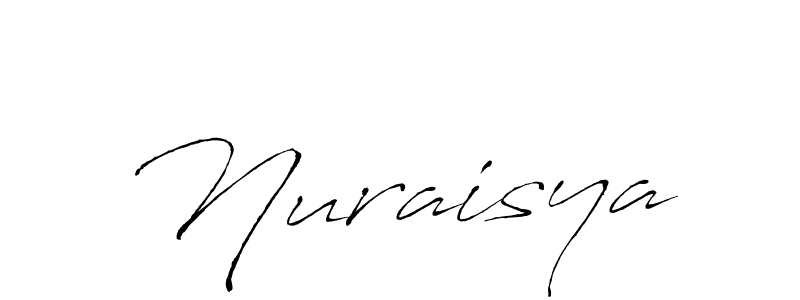 Use a signature maker to create a handwritten signature online. With this signature software, you can design (Antro_Vectra) your own signature for name Nuraisya. Nuraisya signature style 6 images and pictures png