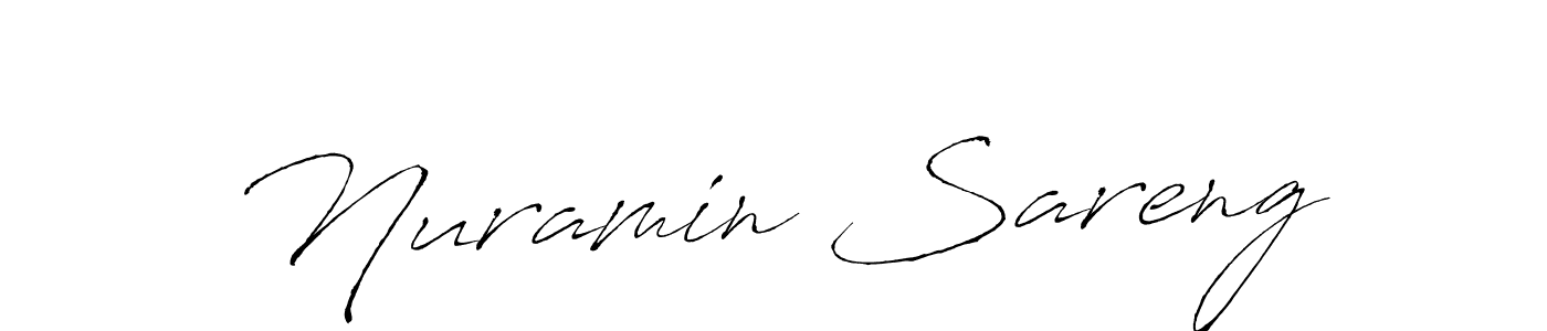 Design your own signature with our free online signature maker. With this signature software, you can create a handwritten (Antro_Vectra) signature for name Nuramin Sareng. Nuramin Sareng signature style 6 images and pictures png