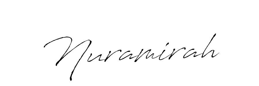 How to make Nuramirah signature? Antro_Vectra is a professional autograph style. Create handwritten signature for Nuramirah name. Nuramirah signature style 6 images and pictures png