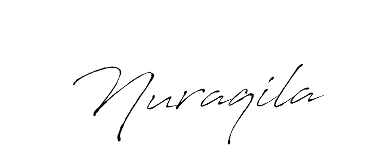 Design your own signature with our free online signature maker. With this signature software, you can create a handwritten (Antro_Vectra) signature for name Nuraqila. Nuraqila signature style 6 images and pictures png