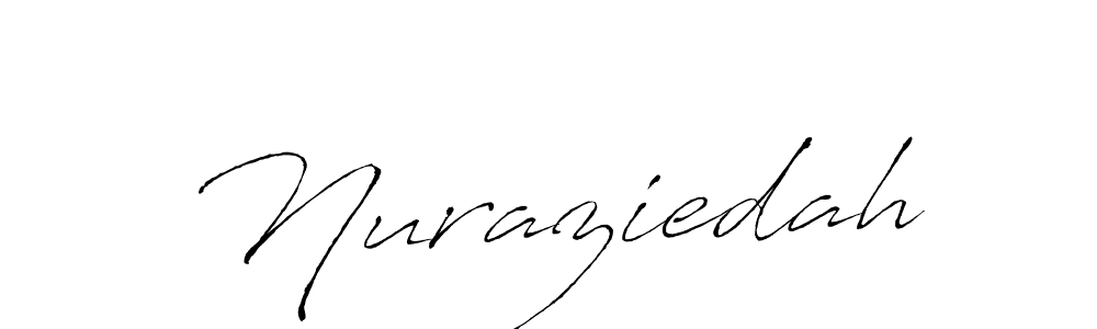 Create a beautiful signature design for name Nuraziedah. With this signature (Antro_Vectra) fonts, you can make a handwritten signature for free. Nuraziedah signature style 6 images and pictures png