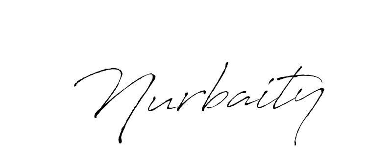 How to make Nurbaity signature? Antro_Vectra is a professional autograph style. Create handwritten signature for Nurbaity name. Nurbaity signature style 6 images and pictures png