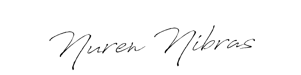 Similarly Antro_Vectra is the best handwritten signature design. Signature creator online .You can use it as an online autograph creator for name Nuren Nibras. Nuren Nibras signature style 6 images and pictures png