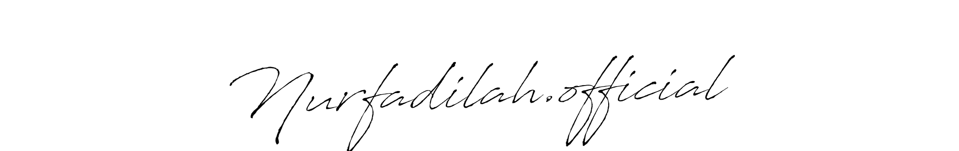 if you are searching for the best signature style for your name Nurfadilah.official. so please give up your signature search. here we have designed multiple signature styles  using Antro_Vectra. Nurfadilah.official signature style 6 images and pictures png