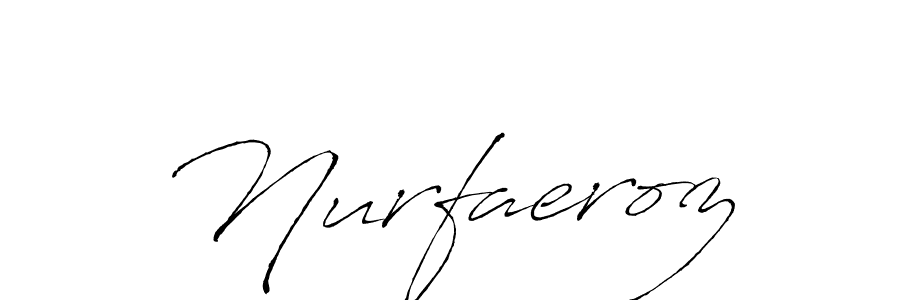 if you are searching for the best signature style for your name Nurfaeroz. so please give up your signature search. here we have designed multiple signature styles  using Antro_Vectra. Nurfaeroz signature style 6 images and pictures png