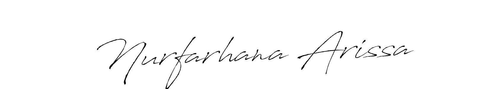 You should practise on your own different ways (Antro_Vectra) to write your name (Nurfarhana Arissa) in signature. don't let someone else do it for you. Nurfarhana Arissa signature style 6 images and pictures png