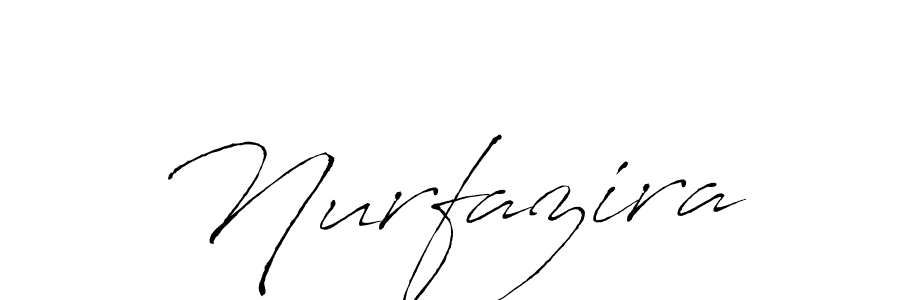 Create a beautiful signature design for name Nurfazira. With this signature (Antro_Vectra) fonts, you can make a handwritten signature for free. Nurfazira signature style 6 images and pictures png