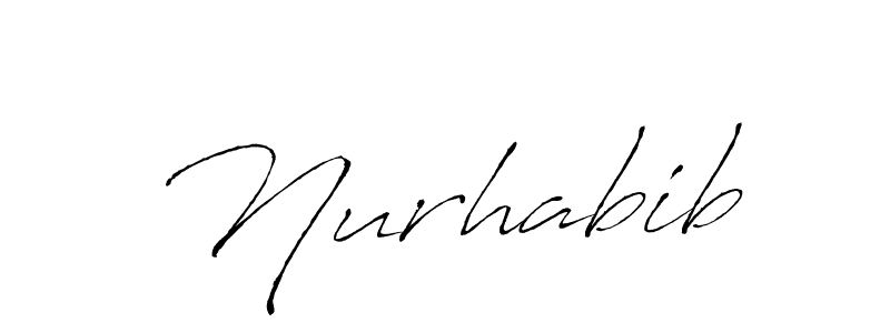 Design your own signature with our free online signature maker. With this signature software, you can create a handwritten (Antro_Vectra) signature for name Nurhabib. Nurhabib signature style 6 images and pictures png