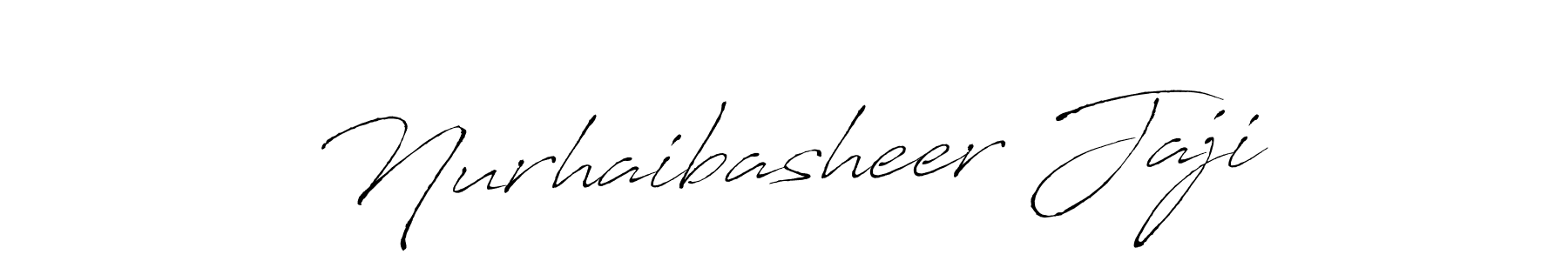 Create a beautiful signature design for name Nurhaibasheer Jaji. With this signature (Antro_Vectra) fonts, you can make a handwritten signature for free. Nurhaibasheer Jaji signature style 6 images and pictures png