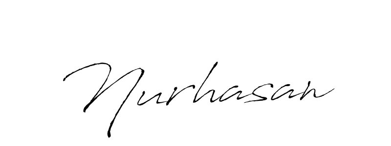 Make a beautiful signature design for name Nurhasan. With this signature (Antro_Vectra) style, you can create a handwritten signature for free. Nurhasan signature style 6 images and pictures png