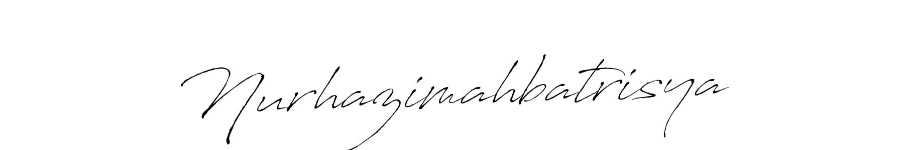 How to make Nurhazimahbatrisya signature? Antro_Vectra is a professional autograph style. Create handwritten signature for Nurhazimahbatrisya name. Nurhazimahbatrisya signature style 6 images and pictures png