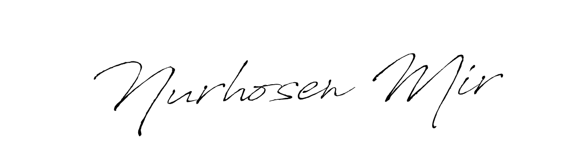 This is the best signature style for the Nurhosen Mir name. Also you like these signature font (Antro_Vectra). Mix name signature. Nurhosen Mir signature style 6 images and pictures png