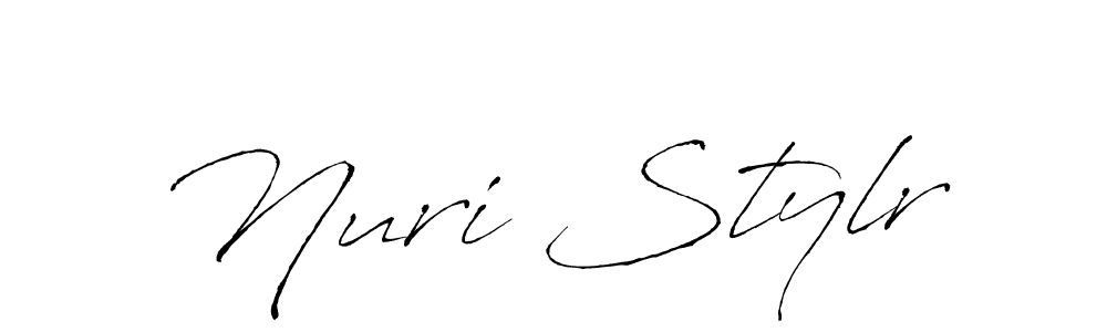 How to make Nuri Stylr name signature. Use Antro_Vectra style for creating short signs online. This is the latest handwritten sign. Nuri Stylr signature style 6 images and pictures png