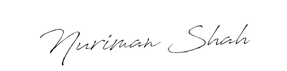 How to make Nuriman Shah name signature. Use Antro_Vectra style for creating short signs online. This is the latest handwritten sign. Nuriman Shah signature style 6 images and pictures png