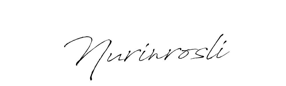 Antro_Vectra is a professional signature style that is perfect for those who want to add a touch of class to their signature. It is also a great choice for those who want to make their signature more unique. Get Nurinrosli name to fancy signature for free. Nurinrosli signature style 6 images and pictures png