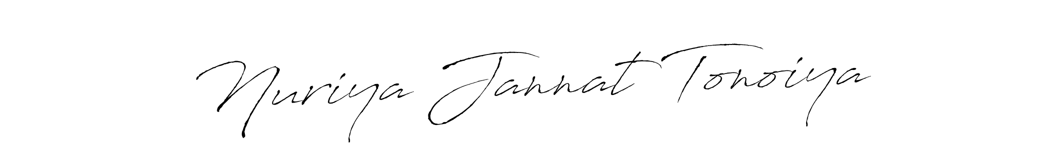 Also we have Nuriya Jannat Tonoiya name is the best signature style. Create professional handwritten signature collection using Antro_Vectra autograph style. Nuriya Jannat Tonoiya signature style 6 images and pictures png