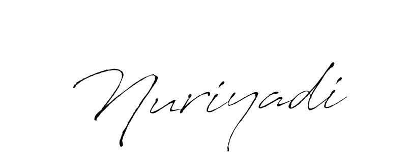 Use a signature maker to create a handwritten signature online. With this signature software, you can design (Antro_Vectra) your own signature for name Nuriyadi. Nuriyadi signature style 6 images and pictures png