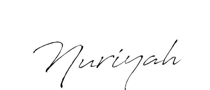 Nuriyah stylish signature style. Best Handwritten Sign (Antro_Vectra) for my name. Handwritten Signature Collection Ideas for my name Nuriyah. Nuriyah signature style 6 images and pictures png