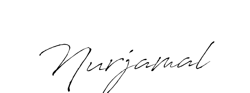 Use a signature maker to create a handwritten signature online. With this signature software, you can design (Antro_Vectra) your own signature for name Nurjamal. Nurjamal signature style 6 images and pictures png