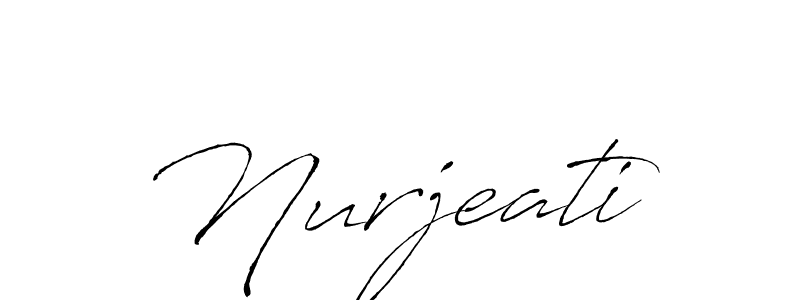 Nurjeati stylish signature style. Best Handwritten Sign (Antro_Vectra) for my name. Handwritten Signature Collection Ideas for my name Nurjeati. Nurjeati signature style 6 images and pictures png