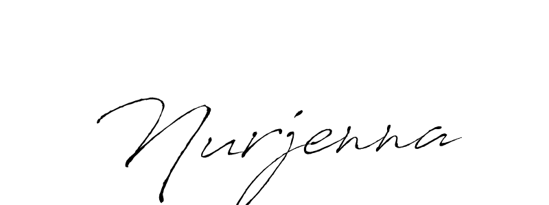 How to make Nurjenna signature? Antro_Vectra is a professional autograph style. Create handwritten signature for Nurjenna name. Nurjenna signature style 6 images and pictures png