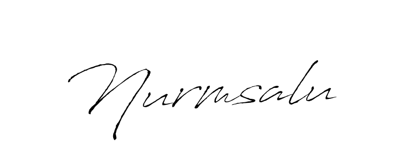 Make a beautiful signature design for name Nurmsalu. With this signature (Antro_Vectra) style, you can create a handwritten signature for free. Nurmsalu signature style 6 images and pictures png