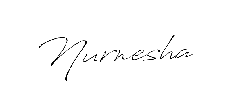 How to make Nurnesha name signature. Use Antro_Vectra style for creating short signs online. This is the latest handwritten sign. Nurnesha signature style 6 images and pictures png