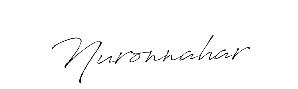 Create a beautiful signature design for name Nuronnahar. With this signature (Antro_Vectra) fonts, you can make a handwritten signature for free. Nuronnahar signature style 6 images and pictures png