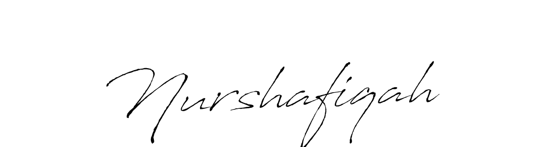 Use a signature maker to create a handwritten signature online. With this signature software, you can design (Antro_Vectra) your own signature for name Nurshafiqah. Nurshafiqah signature style 6 images and pictures png