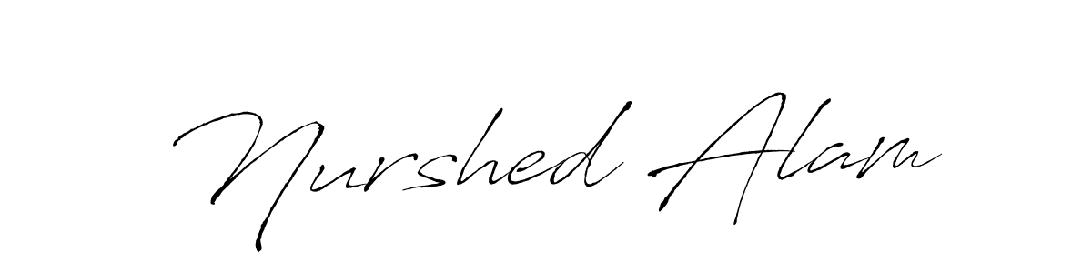 Make a short Nurshed Alam signature style. Manage your documents anywhere anytime using Antro_Vectra. Create and add eSignatures, submit forms, share and send files easily. Nurshed Alam signature style 6 images and pictures png