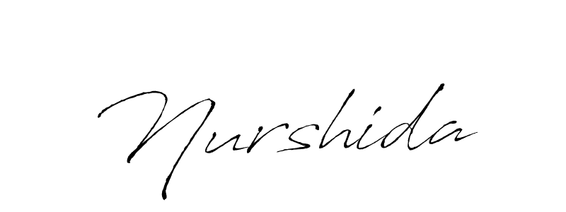 Design your own signature with our free online signature maker. With this signature software, you can create a handwritten (Antro_Vectra) signature for name Nurshida. Nurshida signature style 6 images and pictures png