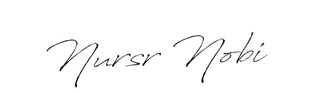 The best way (Antro_Vectra) to make a short signature is to pick only two or three words in your name. The name Nursr Nobi include a total of six letters. For converting this name. Nursr Nobi signature style 6 images and pictures png