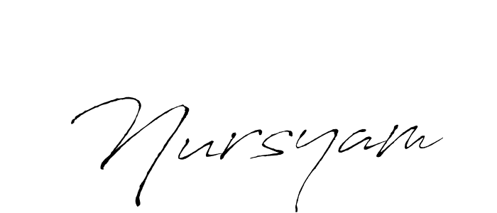 Best and Professional Signature Style for Nursyam. Antro_Vectra Best Signature Style Collection. Nursyam signature style 6 images and pictures png