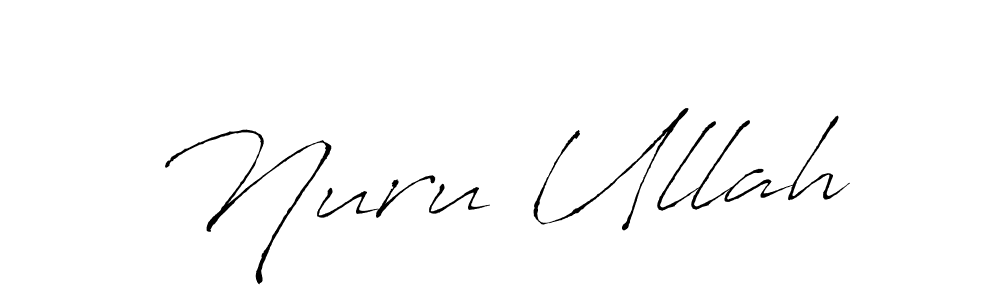 Design your own signature with our free online signature maker. With this signature software, you can create a handwritten (Antro_Vectra) signature for name Nuru Ullah. Nuru Ullah signature style 6 images and pictures png