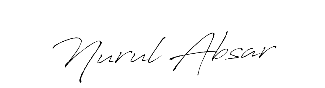 Also You can easily find your signature by using the search form. We will create Nurul Absar name handwritten signature images for you free of cost using Antro_Vectra sign style. Nurul Absar signature style 6 images and pictures png