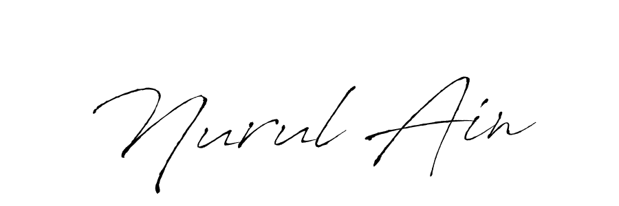 Use a signature maker to create a handwritten signature online. With this signature software, you can design (Antro_Vectra) your own signature for name Nurul Ain. Nurul Ain signature style 6 images and pictures png