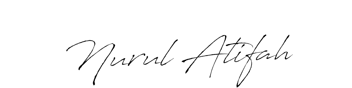 This is the best signature style for the Nurul Atifah name. Also you like these signature font (Antro_Vectra). Mix name signature. Nurul Atifah signature style 6 images and pictures png
