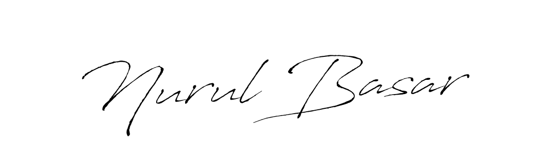 Make a beautiful signature design for name Nurul Basar. With this signature (Antro_Vectra) style, you can create a handwritten signature for free. Nurul Basar signature style 6 images and pictures png