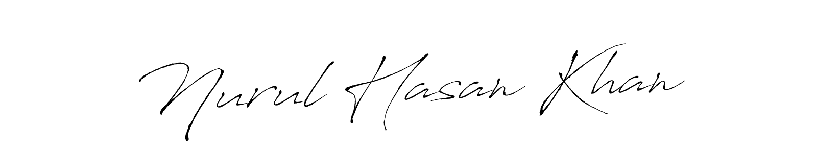 Design your own signature with our free online signature maker. With this signature software, you can create a handwritten (Antro_Vectra) signature for name Nurul Hasan Khan. Nurul Hasan Khan signature style 6 images and pictures png