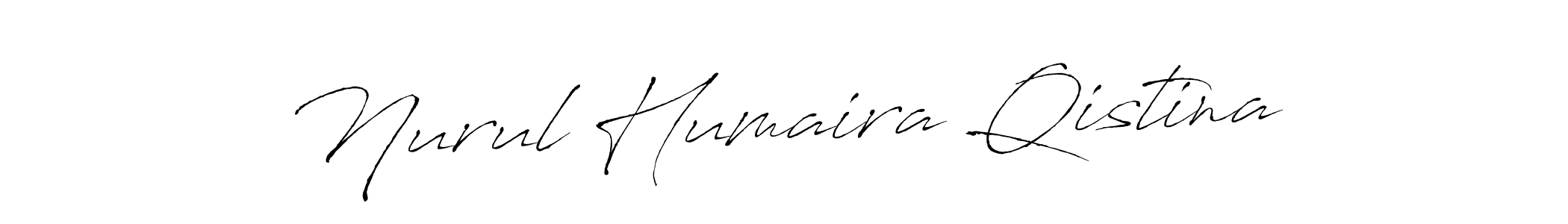 The best way (Antro_Vectra) to make a short signature is to pick only two or three words in your name. The name Nurul Humaira Qistina include a total of six letters. For converting this name. Nurul Humaira Qistina signature style 6 images and pictures png