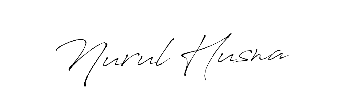 Design your own signature with our free online signature maker. With this signature software, you can create a handwritten (Antro_Vectra) signature for name Nurul Husna. Nurul Husna signature style 6 images and pictures png