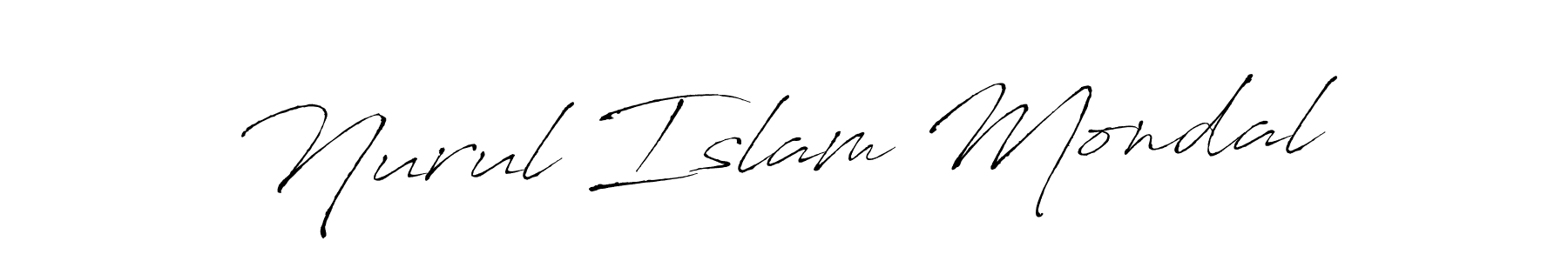 How to make Nurul Islam Mondal name signature. Use Antro_Vectra style for creating short signs online. This is the latest handwritten sign. Nurul Islam Mondal signature style 6 images and pictures png