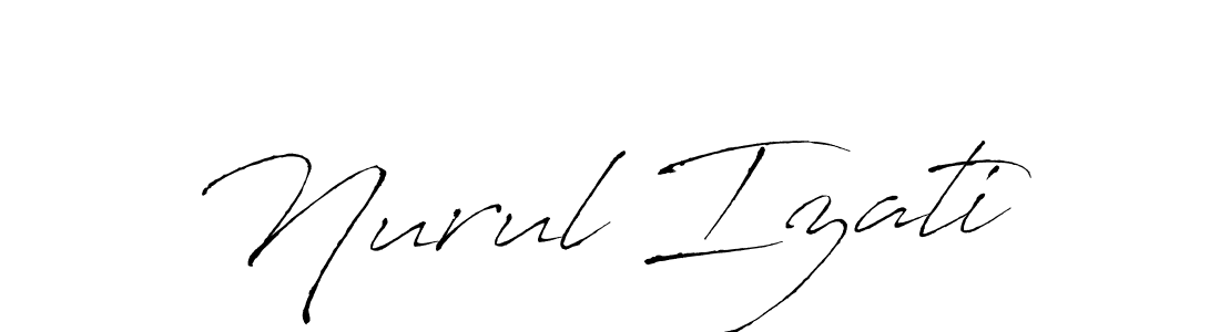 You should practise on your own different ways (Antro_Vectra) to write your name (Nurul Izati) in signature. don't let someone else do it for you. Nurul Izati signature style 6 images and pictures png
