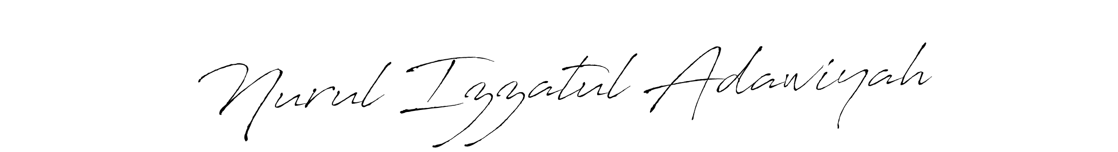 Make a beautiful signature design for name Nurul Izzatul Adawiyah. Use this online signature maker to create a handwritten signature for free. Nurul Izzatul Adawiyah signature style 6 images and pictures png