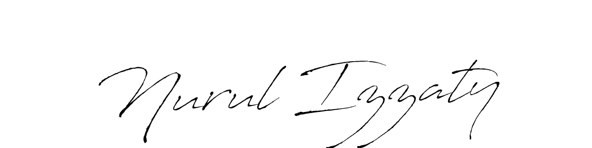 Design your own signature with our free online signature maker. With this signature software, you can create a handwritten (Antro_Vectra) signature for name Nurul Izzaty. Nurul Izzaty signature style 6 images and pictures png
