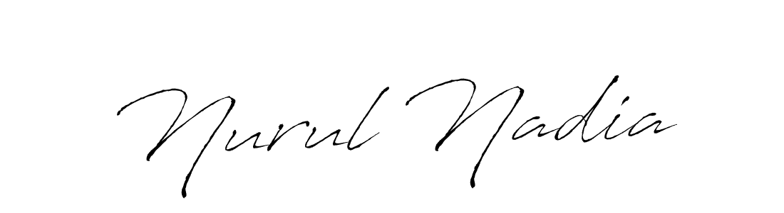 Use a signature maker to create a handwritten signature online. With this signature software, you can design (Antro_Vectra) your own signature for name Nurul Nadia. Nurul Nadia signature style 6 images and pictures png