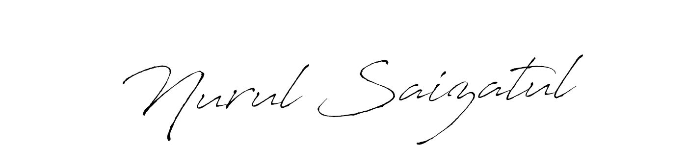 Nurul Saizatul stylish signature style. Best Handwritten Sign (Antro_Vectra) for my name. Handwritten Signature Collection Ideas for my name Nurul Saizatul. Nurul Saizatul signature style 6 images and pictures png