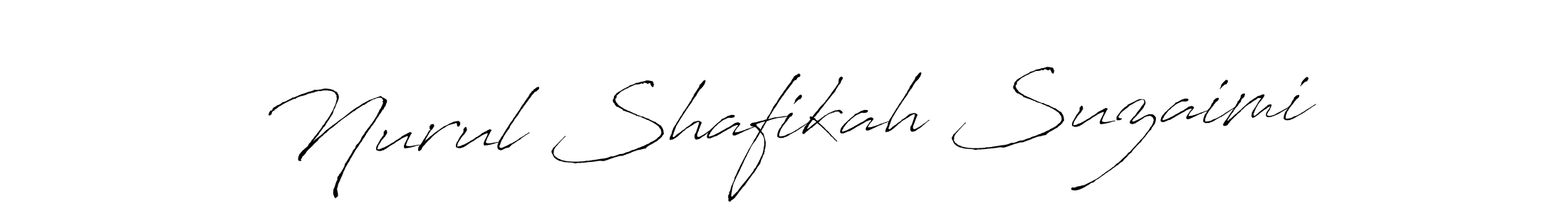 How to Draw Nurul Shafikah Suzaimi signature style? Antro_Vectra is a latest design signature styles for name Nurul Shafikah Suzaimi. Nurul Shafikah Suzaimi signature style 6 images and pictures png